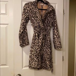 Leopard jacket.  Chico’s size 0